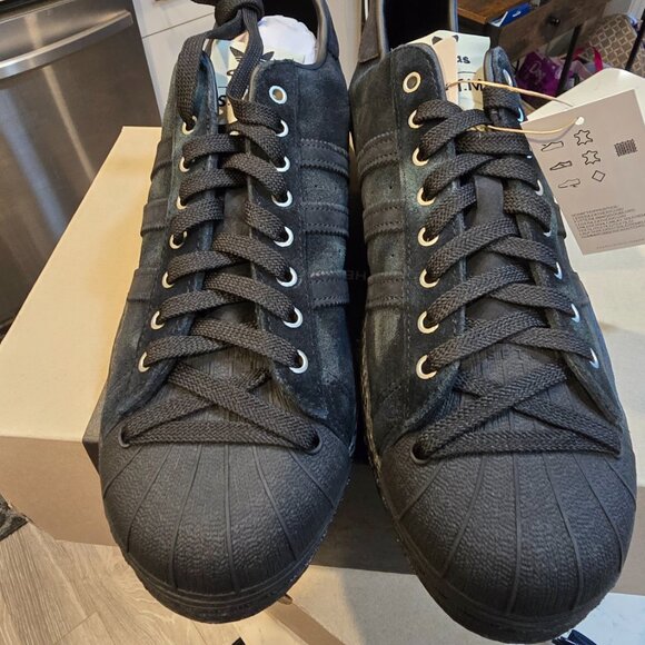 Adidas Men's Song for the Mute x Superstar 82 Mens Size 12 Black |JP7676| NEW - Picture 4 of 9